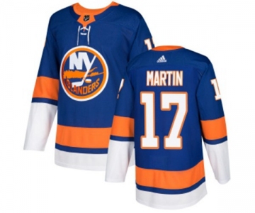 Adidas New York Islanders #17 Matt Martin Premier Royal Blue Home NHL Jersey