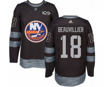 Adidas New York Islanders #18 Anthony Beauvillier Authentic Black 1917-2017 100th Anniversary NHL Jersey