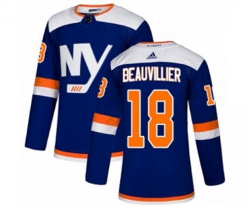 Adidas New York Islanders #18 Anthony Beauvillier Premier Blue Alternate NHL Jersey