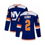 Adidas New York Islanders #2 Nick Leddy Authentic Blue Alternate NHL Jersey