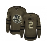 Adidas New York Islanders #2 Nick Leddy Green Salute to Service Stitched NHL Jersey