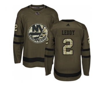 Adidas New York Islanders #2 Nick Leddy Green Salute to Service Stitched NHL Jersey