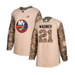 Adidas New York Islanders #21 Chris Wagner Authentic Camo Veterans Day Practice NHL Jersey