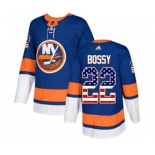 Adidas New York Islanders #22 Mike Bossy Authentic Royal Blue USA Flag Fashion NHL Jersey