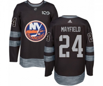 Adidas New York Islanders #24 Scott Mayfield Authentic Black 1917-2017 100th Anniversary NHL Jersey