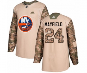 Adidas New York Islanders #24 Scott Mayfield Authentic Camo Veterans Day Practice NHL Jersey