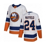 Adidas New York Islanders #24 Scott Mayfield Authentic White Away NHL Jersey