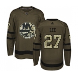 Adidas New York Islanders #27 Anders Lee Premier Green Salute to Service NHL Jersey