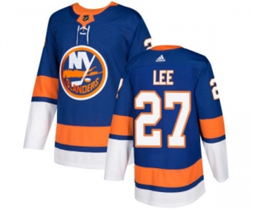 Adidas New York Islanders #27 Anders Lee Premier Royal Blue Home NHL Jersey