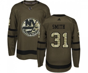 Adidas New York Islanders #31 Billy Smith Premier Green Salute to Service NHL Jersey