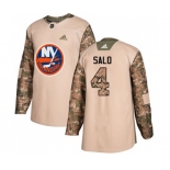 Adidas New York Islanders #4 Robin Salo Authentic Camo Veterans Day Practice NHL Jersey