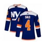 Adidas New York Islanders #4 Robin Salo Premier Blue Alternate NHL Jersey