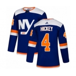 Adidas New York Islanders #4 Thomas Hickey Authentic Blue Alternate NHL Jersey