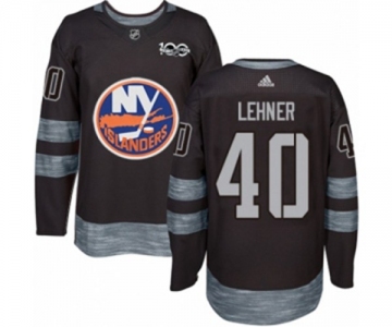 Adidas New York Islanders #40 Robin Lehner Authentic Black 1917-2017 100th Anniversary NHL Jersey