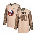 Adidas New York Islanders #40 Robin Lehner Authentic Camo Veterans Day Practice NHL Jersey