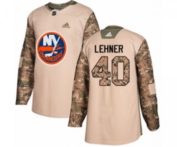 Adidas New York Islanders #40 Robin Lehner Authentic Camo Veterans Day Practice NHL Jersey