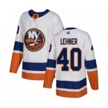 Adidas New York Islanders #40 Robin Lehner Authentic White Away NHL Jersey