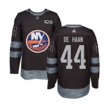 Adidas New York Islanders #44 Calvin de Haan Premier Black 1917-2017 100th Anniversary NHL Jersey