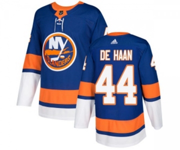 Adidas New York Islanders #44 Calvin de Haan Premier Royal Blue Home NHL Jersey