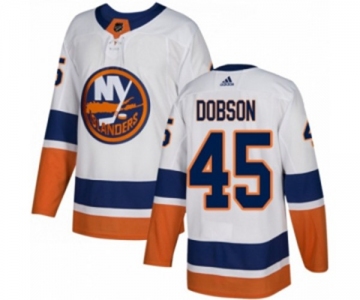 Adidas New York Islanders #45 Noah Dobson Authentic White Away NHL Jersey