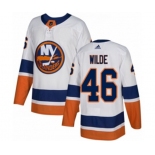 Adidas New York Islanders #46 Bode Wilde Authentic White Away NHL Jersey