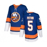 Adidas New York Islanders #5 Denis Potvin Premier Royal Blue Home NHL Jersey