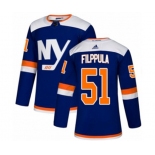 Adidas New York Islanders #51 Valtteri Filppula Authentic Blue Alternate NHL Jersey