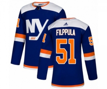 Adidas New York Islanders #51 Valtteri Filppula Authentic Blue Alternate NHL Jersey