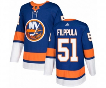 Adidas New York Islanders #51 Valtteri Filppula Authentic Royal Blue Home NHL Jersey