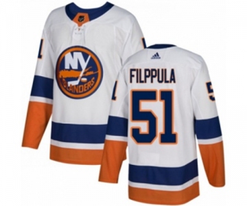 Adidas New York Islanders #51 Valtteri Filppula Authentic White Away NHL Jersey