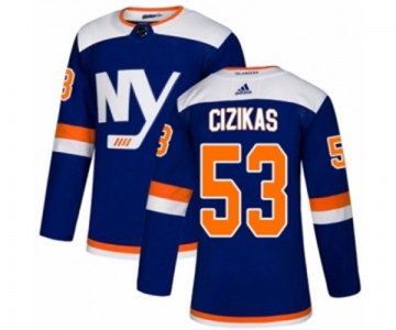 Adidas New York Islanders #53 Casey Cizikas Premier Blue Alternate NHL Jersey