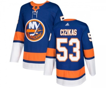 Adidas New York Islanders #53 Casey Cizikas Premier Royal Blue Home NHL Jersey