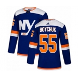 Adidas New York Islanders #55 Johnny Boychuk Authentic Blue Alternate NHL Jersey