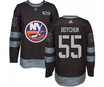 Adidas New York Islanders #55 Johnny Boychuk Premier Black 1917-2017 100th Anniversary NHL Jersey