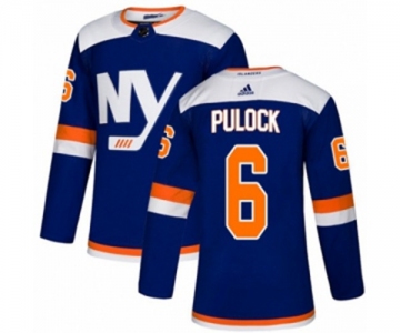 Adidas New York Islanders #6 Ryan Pulock Authentic Blue Alternate NHL Jersey