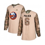 Adidas New York Islanders #6 Ryan Pulock Authentic Camo Veterans Day Practice NHL Jersey