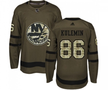 Adidas New York Islanders #86 Nikolay Kulemin Authentic Green Salute to Service NHL Jersey