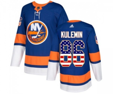 Adidas New York Islanders #86 Nikolay Kulemin Authentic Royal Blue USA Flag Fashion NHL Jersey