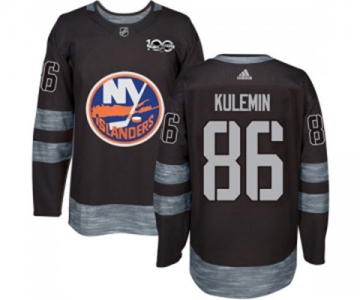 Adidas New York Islanders #86 Nikolay Kulemin Premier Black 1917-2017 100th Anniversary NHL Jersey