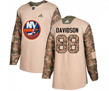 Adidas New York Islanders #88 Brandon Davidson Authentic Camo Veterans Day Practice NHL Jersey