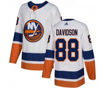 Adidas New York Islanders #88 Brandon Davidson Authentic White Away NHL Jersey