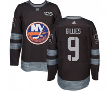 Adidas New York Islanders #9 Clark Gillies Authentic Black 1917-2017 100th Anniversary NHL Jersey