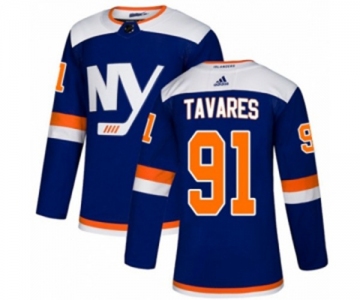 Adidas New York Islanders #91 John Tavares Authentic Blue Alternate NHL Jersey