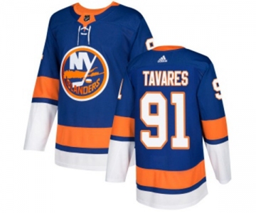 Adidas New York Islanders #91 John Tavares Premier Royal Blue Home NHL Jersey