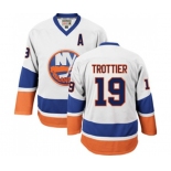 CCM New York Islanders #19 Bryan Trottier Authentic White Throwback NHL Jersey