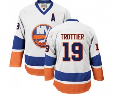 CCM New York Islanders #19 Bryan Trottier Authentic White Throwback NHL Jersey