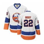 CCM New York Islanders #22 Mike Bossy Premier White Throwback NHL Jersey