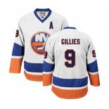 CCM New York Islanders #9 Clark Gillies Authentic White Throwback NHL Jersey