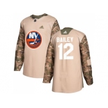 Men Adidas New York Islanders #12 Josh Bailey Camo Authentic 2017 Veterans Day Stitched NHL Jersey