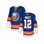 Men Adidas New York Islanders #12 Josh Bailey Royal Blue Home Authentic Stitched NHL Jersey